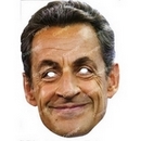 Masque carton Nicolas Sarkozy