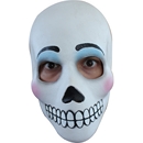 Masque crâne adulte fête des morts maquillé femme
