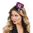 Mini casquette police rose femme