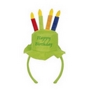 Mini chapeau Joyeux Anniversaire vert adulte