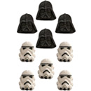 9 Petites décorations en sucre Star Wars