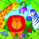 16 Petites Serviettes en papier Jungle enfant 25 x 25 cm