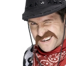 Moustache cowboy adulte