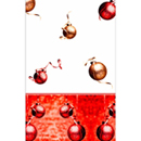 Nappe papier en rouleau boules de Noël