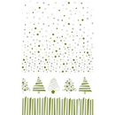 Nappe en rouleau papier damassé Sapins graphiques