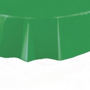 Nappe ronde en plastique vert émeraude