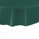 Nappe ronde en plastique vert foncé