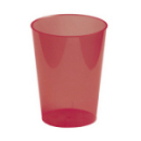 6 verres en plastique rigide bordeaux 30 cl