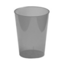 6 verres en plastique rigide gris 30 cl