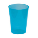 6 verres en plastique rigide bleu turquoise 30 cl