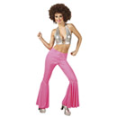 Pantalon disco rose femme