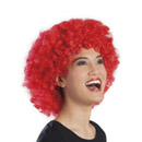 Perruque afro disco rouge adulte