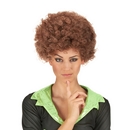 Perruque afro marron adulte