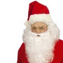 Perruque avec barbe Père Noël adulte