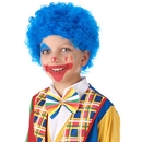 Perruque clown enfant bleue