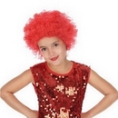 Perruque disco enfant rouge