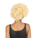 Perruque courte bouclée blonde femme