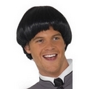 Perruque courte cheveux noirs homme