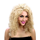Perruque frisée blonde femme
