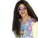 Perruque hippie adulte
