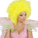 Perruque jaune fluo adulte