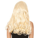 Perruque longue blonde avec frange femme