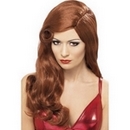 Perruque longue rousse femme
