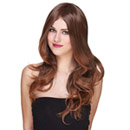 Perruque luxe chatain longue femme