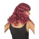 Perruque mi-longue ondulée auburn femme