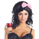 Perruque noire babydoll femme - 146g