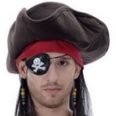 Perruque pirate homme
