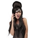 Perruque pop star noire femme