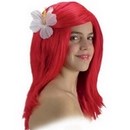 Perruque longue rouge sirène fille