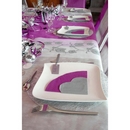 20 Petites Serviettes en papier Argent coeur 18 x 21 cm