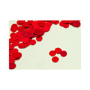 Confettis de table ronds rouge