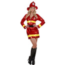 Déguisement pompier rouge femme sexy