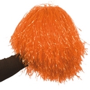 Pompon orange métallique