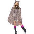 Poncho léopard adulte
