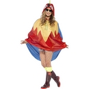 Poncho perroquet adulte