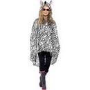 Poncho zèbre adulte