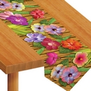Chemin de table fleur d\'hibiscus Hawaï