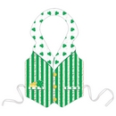Tablier plastique Leprechaun vert adulte Saint-Patrick