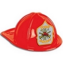 Casque de pompier rouge adulte