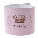 6 Ronds de serviette princesse rose