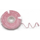 Rouleau de raphia avec fil métallique rose