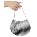 Sac à main disco argenté