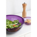 Saladier aubergine en plastique rigide 27 cm