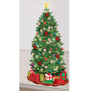 Décoration murale en carton Sapin de Noël