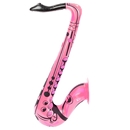 Saxophone gonflable rose