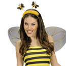 Serre tête abeille avec fourrure adulte